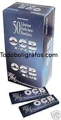 1 lote de 4 Cajas de Ocb xpert blue 200 Libritos - papel corto fino combustión lenta. promoción.